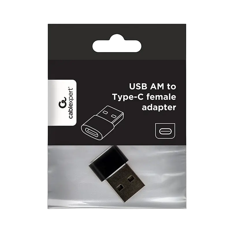 Adaptor pentru cablu USB Cablexpert A-USB2-AMCF-02 Negru