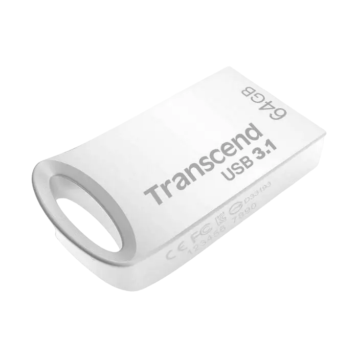 USB Flash накопитель Transcend JetFlash 710 64ГБ Серебристый