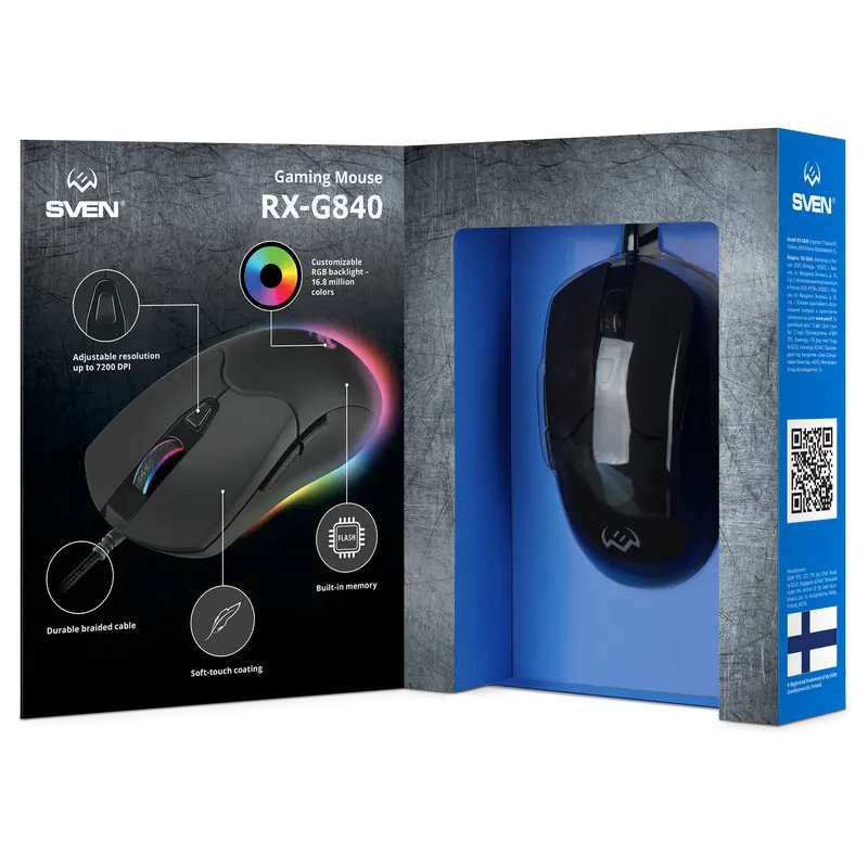 Игровая мышь SVEN RX-G840 Проводное Чёрный