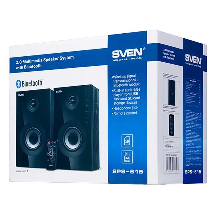 Boxe pentru calculator SVEN SPS-615 Negru