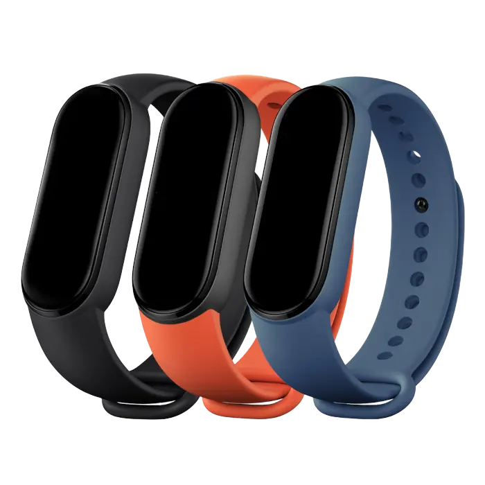 Ремешок для часов Xiaomi MiBand 6 Черный/Оранжевый/Синий