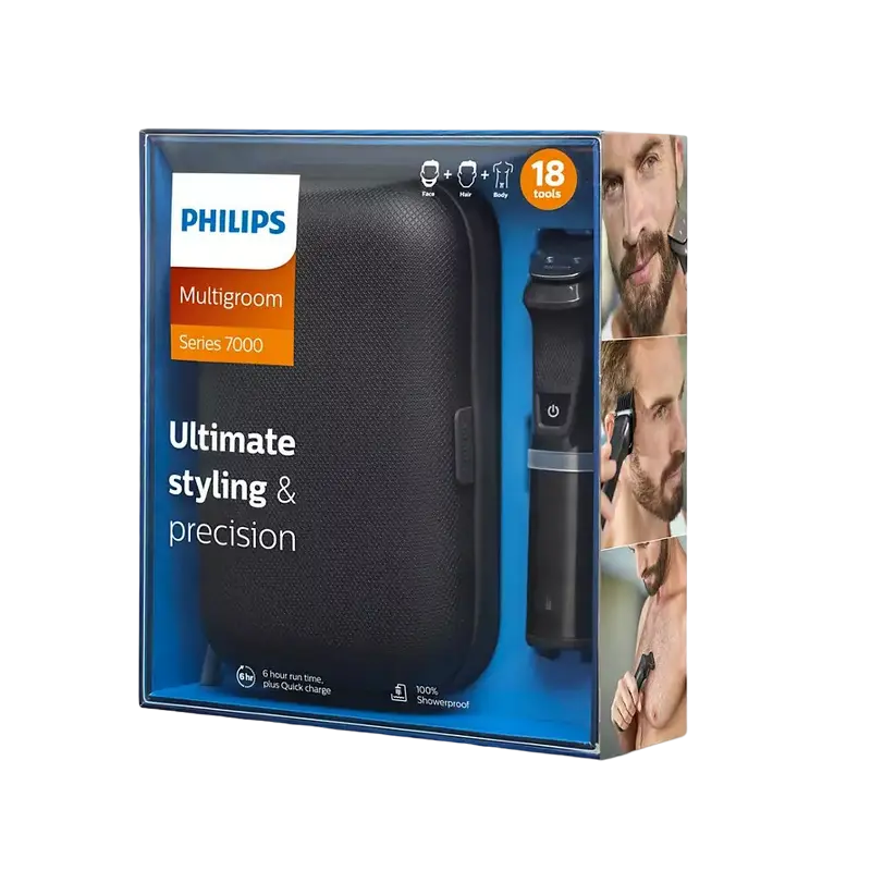 Мужской Триммер Philips Multigroom Series 7000 Чёрный