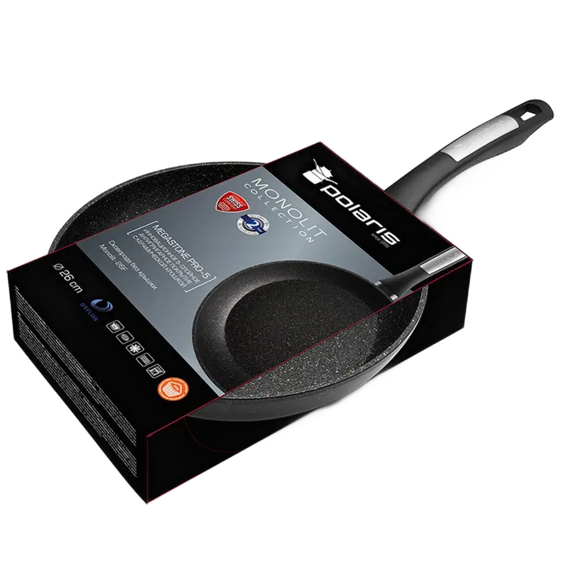 Сковорода Polaris Monolit-26F Monolit Чёрный