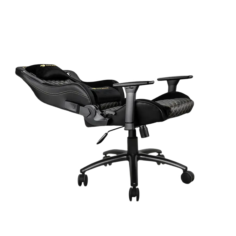 Игровое кресло Cougar Explore S Royal ПВХ Кожа Черный/Золотой