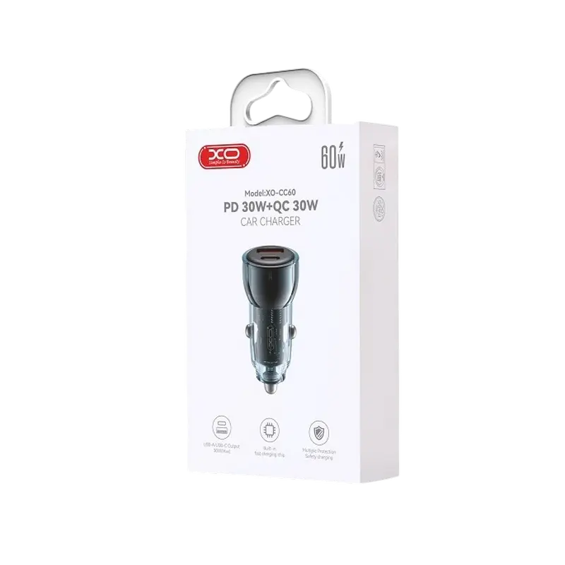 Автомобильное зарядное устройство XO CC60 Синий