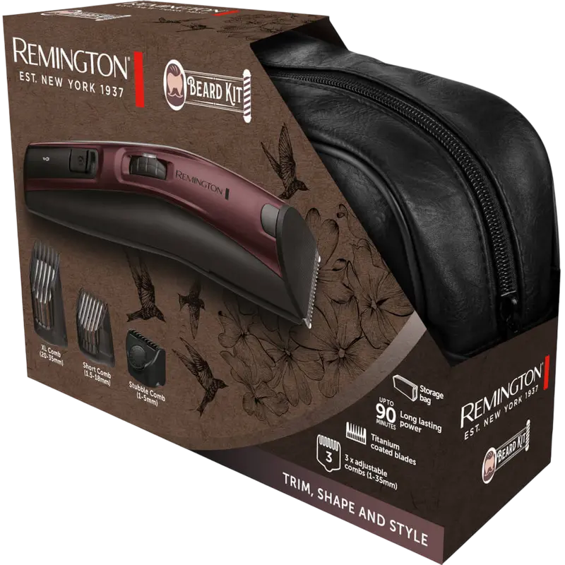 Мужской Триммер Remington MB4047 Черный | Красный