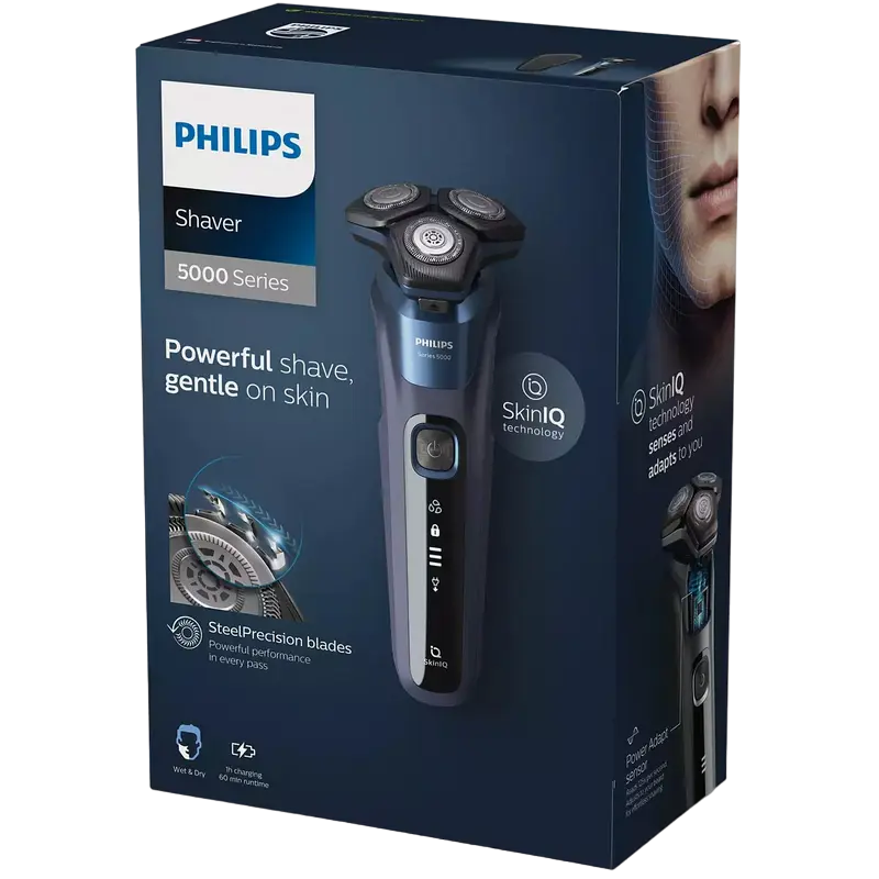 Электробритва мужская Philips Series 5000 Темно-синий