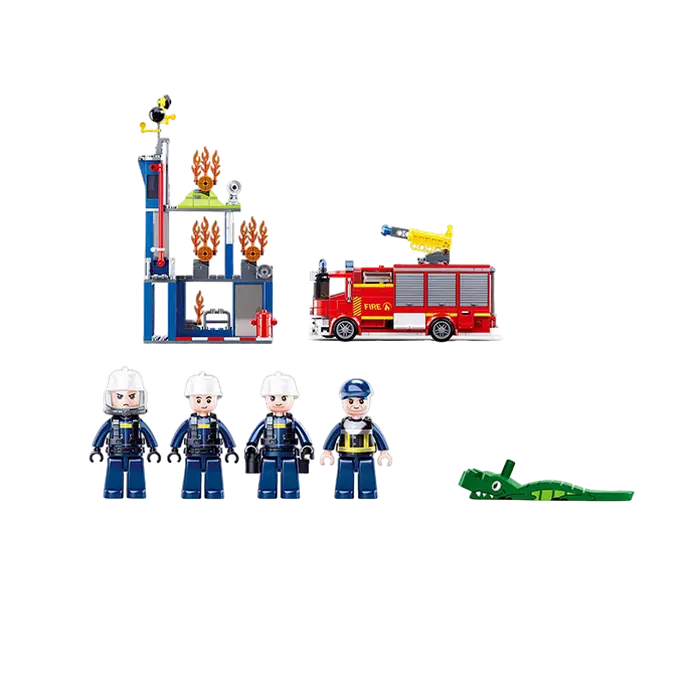 Конструктор Sluban Fire - Fighting Training Center Разноцветный