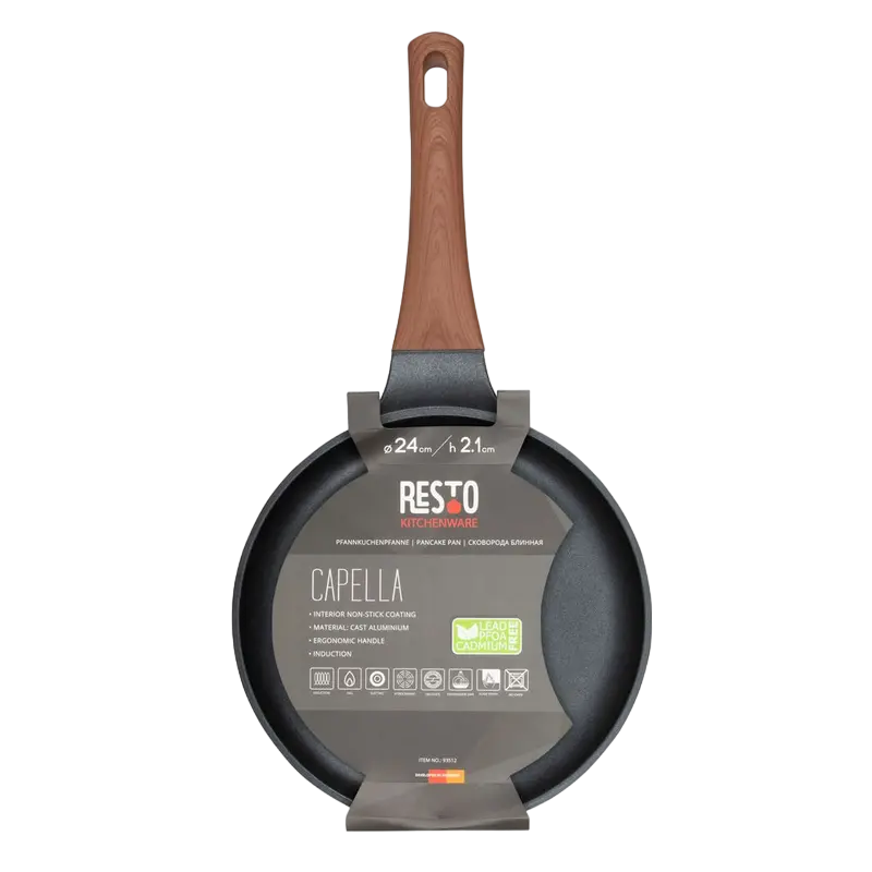 Блинная сковорода RESTO Capella CAPELLA Чёрный
