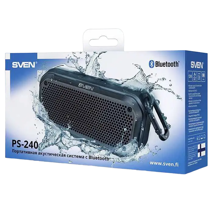Портативная колонка SVEN PS-240 Чёрный