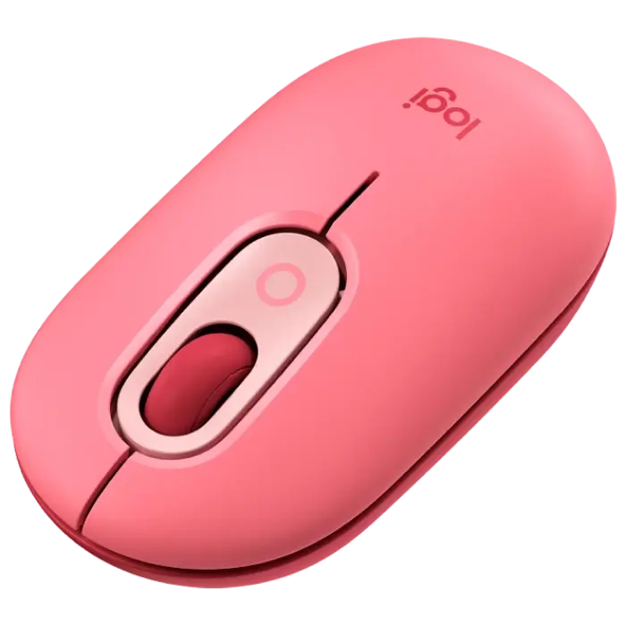 Mouse Wireless Logitech POP Fără fir Roz