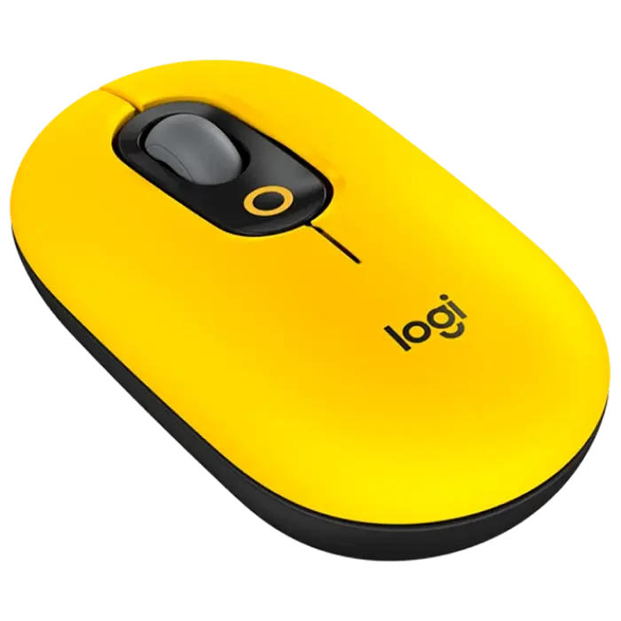 Mouse Wireless Logitech POP Fără fir Galben