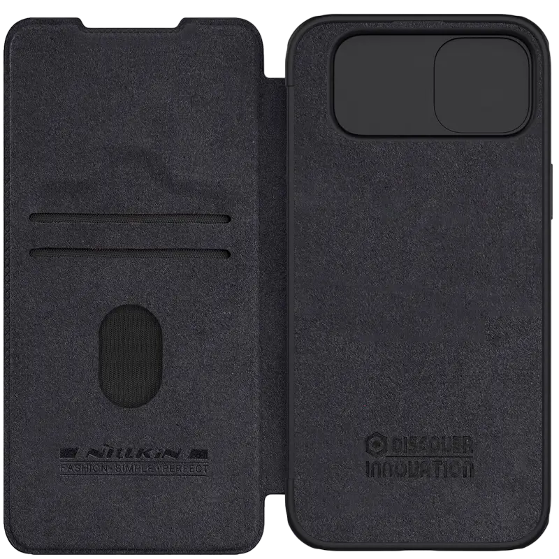 Husă tip carte Nillkin Apple iPhone 15 Plus Qin Pro Qin Pro Negru