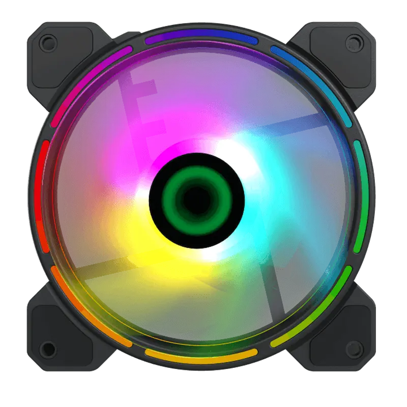Вентилятор для ПК Gamemax FN-12Rainbow-D 120 мм Черный
