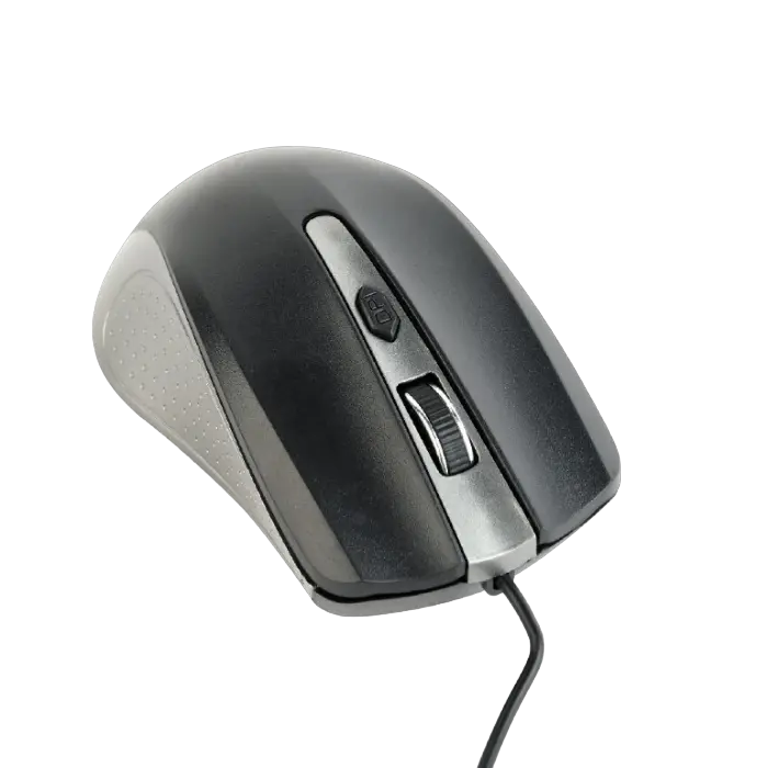 Мышь Gembird MUS-4B-01 Проводное Чёрный/Серый