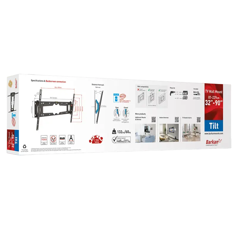 Кронштейн для телевизора BARKAN E410+ Черный