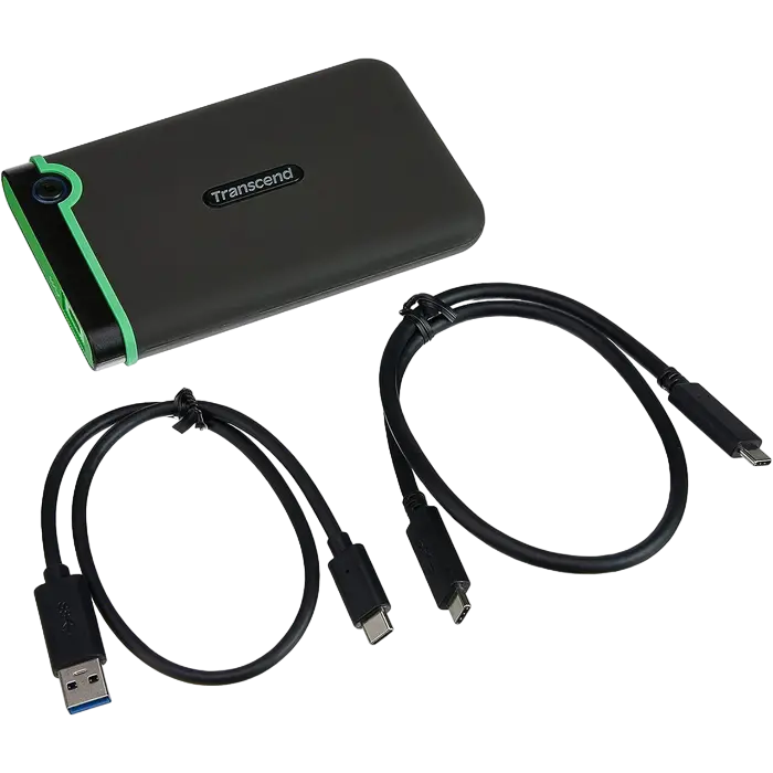 Внешний портативный жесткий диск Transcend StoreJet 25M3C 4 ТБ Iron Gray