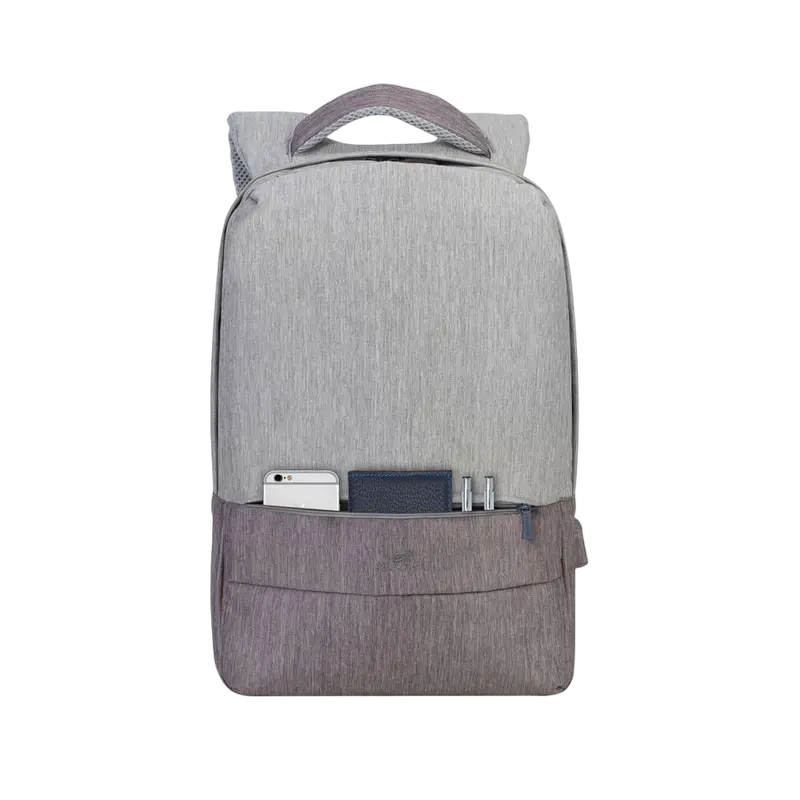 Рюкзак для ноутбука Rivacase Prater Серый/Мокко