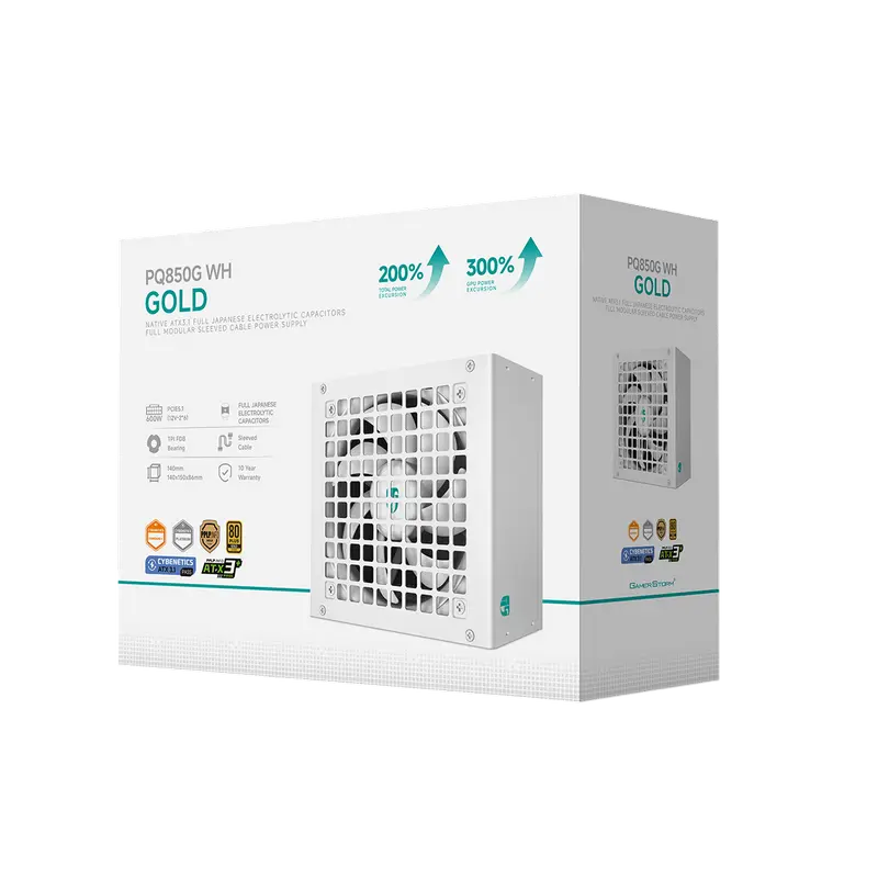 Tip Блок питания для компьютеров Deepcool GamerStorm PQ850G WH ATX Белый