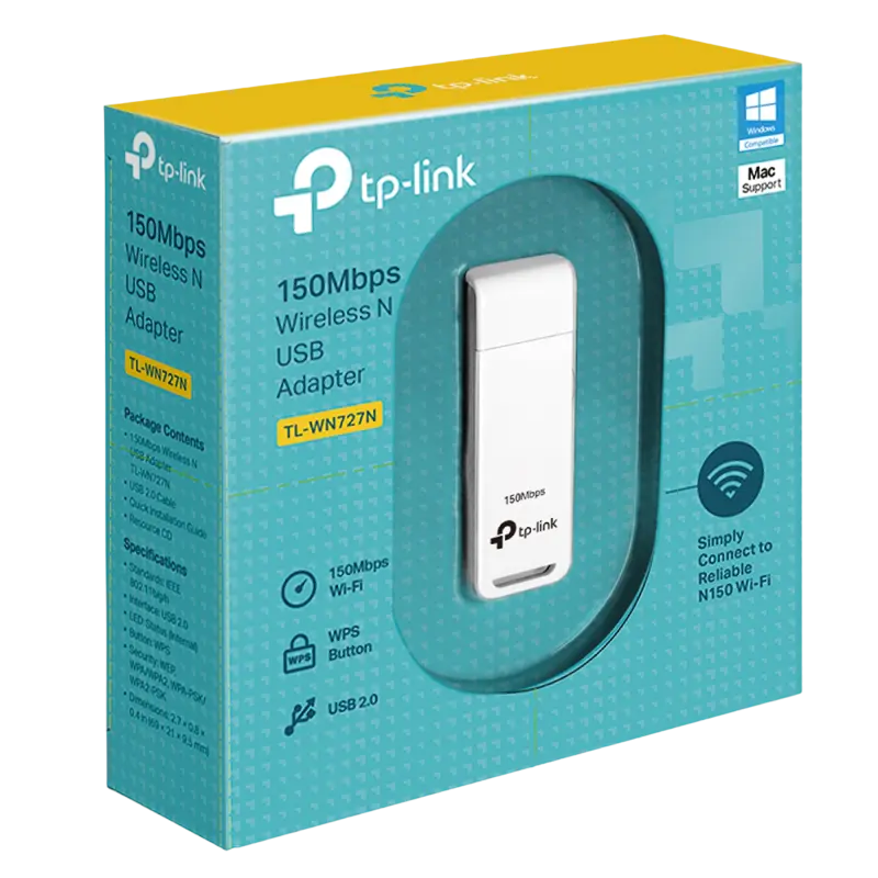 USB Aдаптер TP-LINK TL-WN727N Белый