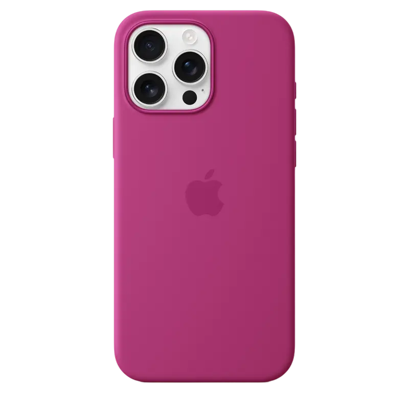 Чехол Apple iPhone 16 Pro Max Silicone Case MagSafe A3313 Silicone Case with MagSafe Фуксия