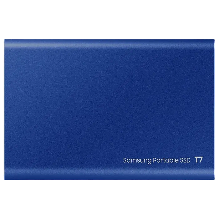 Внешний портативный SSD накопитель Samsung T7 1 ТБ Синий