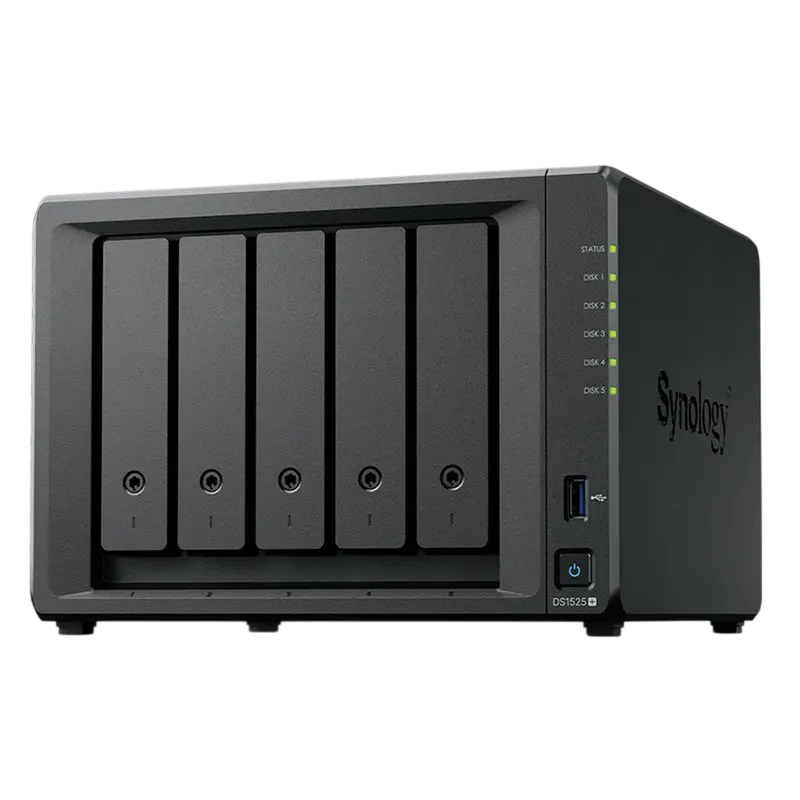 Сетевое хранилище SYNOLOGY DS1525+ Черный