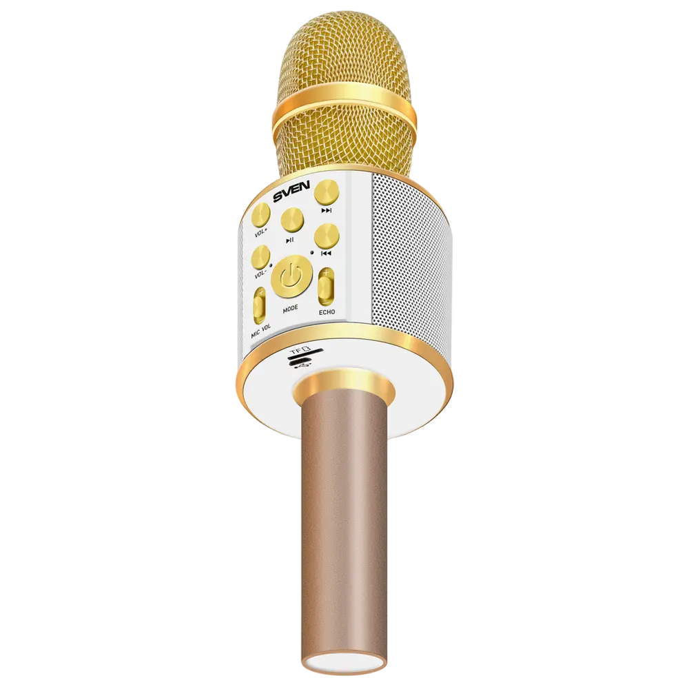 Караоке микрофон SVEN MK-950 Беспроводной Золотой