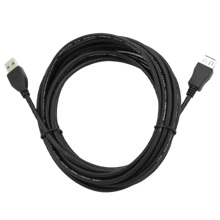 Cablu prelungitor Cablexpert CCP-USB2-AMAF-15C Negru