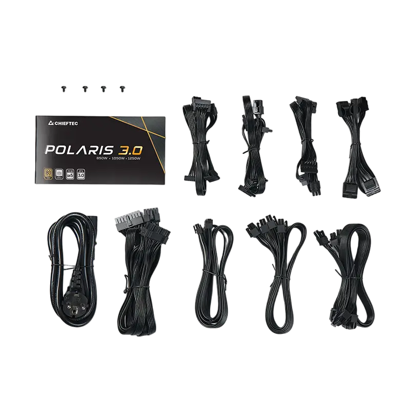 Tip Блок питания для компьютеров Chieftec PPS-1050FC-A3 Polaris Series ATX Черный