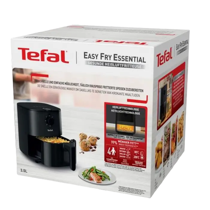 Аэрогриль Tefal Easy Fry Essential Черный