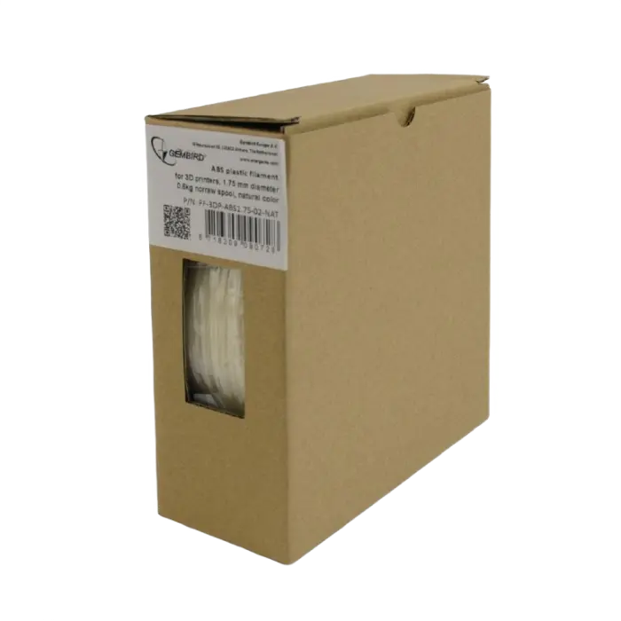 Нить для 3D-принтера Gembird FF-3DP-ABS1.75-02-NAT Белый
