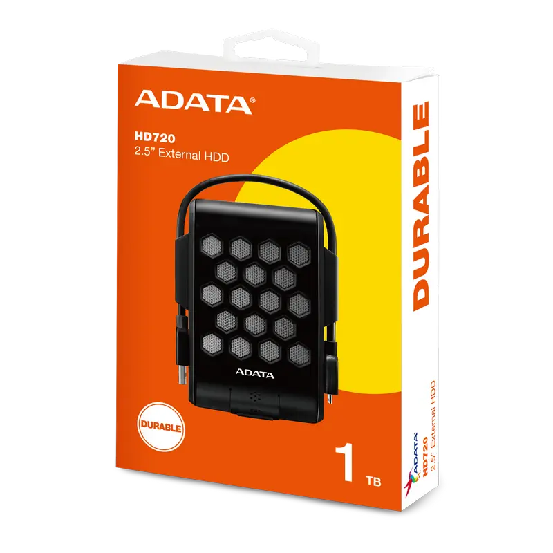 Внешний портативный жесткий диск ADATA HD720 1 ТБ Чёрный