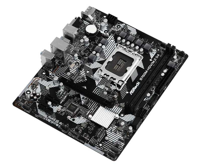 Материнская плата ASRock B760M-HDV/M.2 D4 LGA1700 Micro-ATX