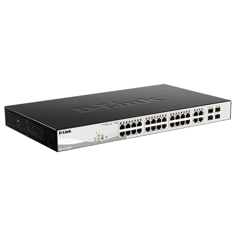 PoE коммутатор D-Link DGS-1210-28MP Черный