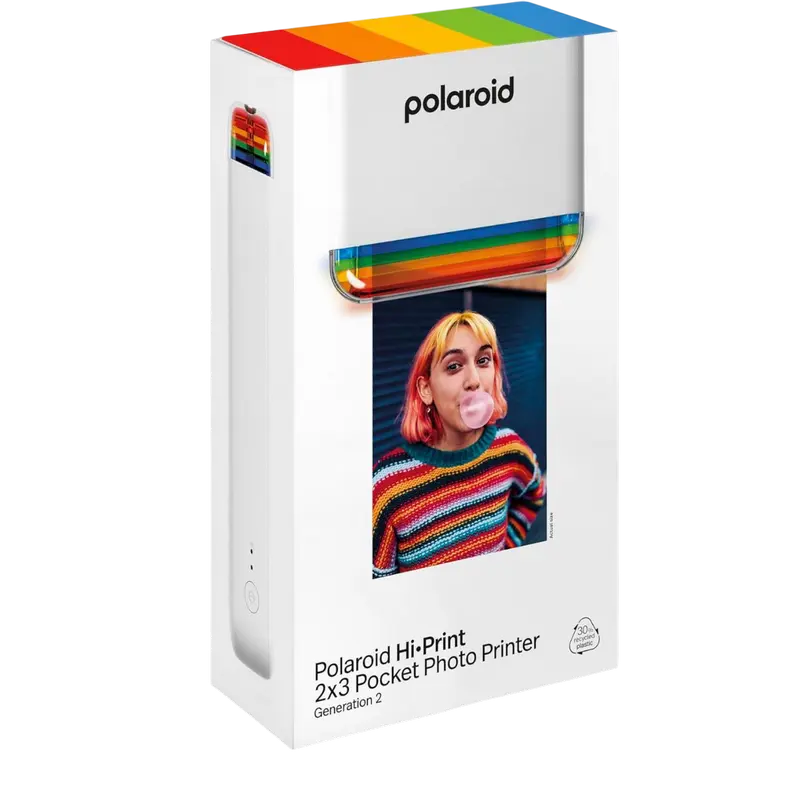Фотопринтер Polaroid Hi-Print 2x3 Generation 2 + Paper 54 x 86 мм Белый
