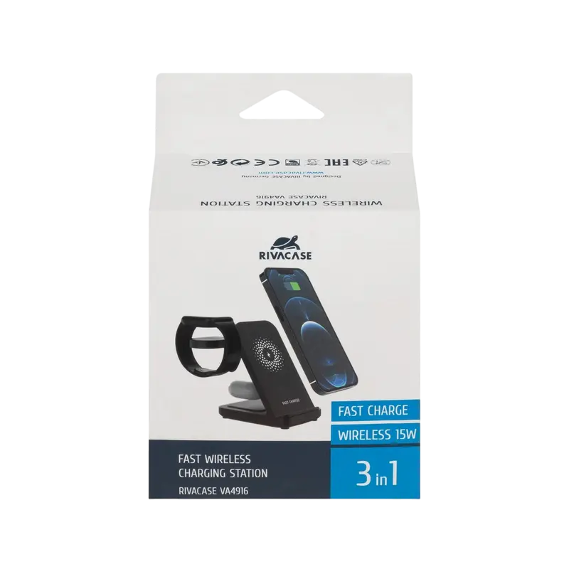 Беспроводная зарядка Rivacase VA4916 WH3 Черный