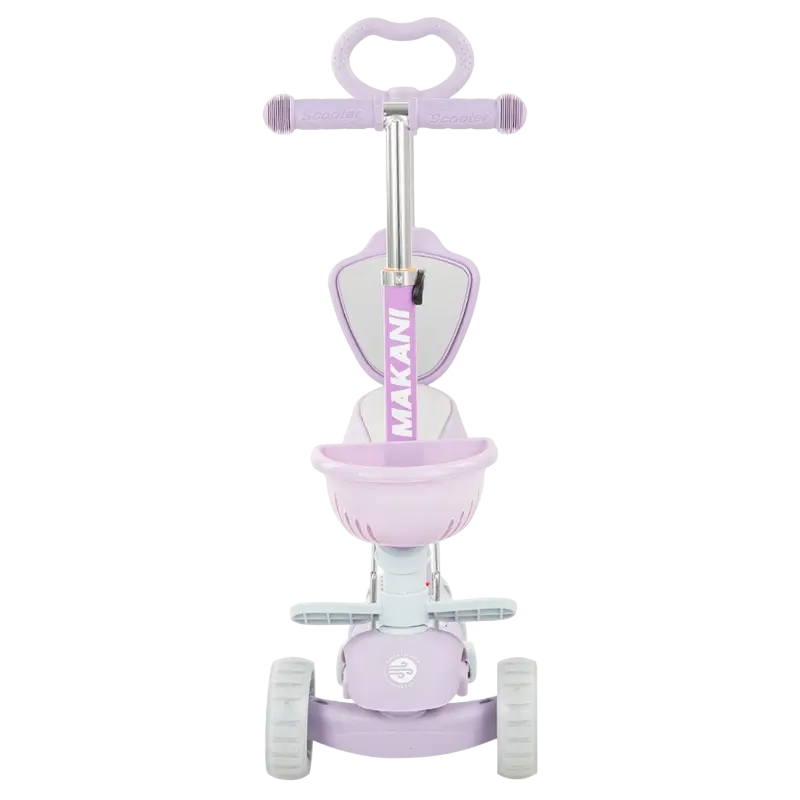 Детский 3-колесный самокат Makani BonBon Фиолетовый