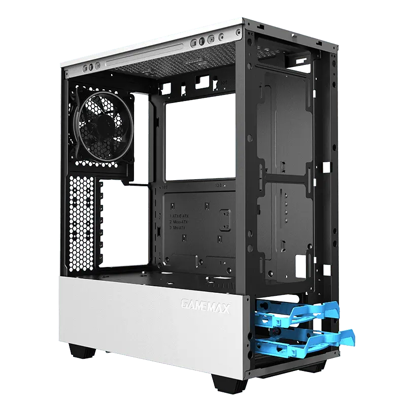 Компьютерный корпус Gamemax PANDA T801 WT Midi-Tower Белый