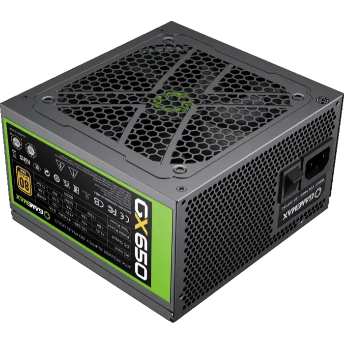 Tip Блок питания для компьютеров Gamemax GX-650 ATX Черный