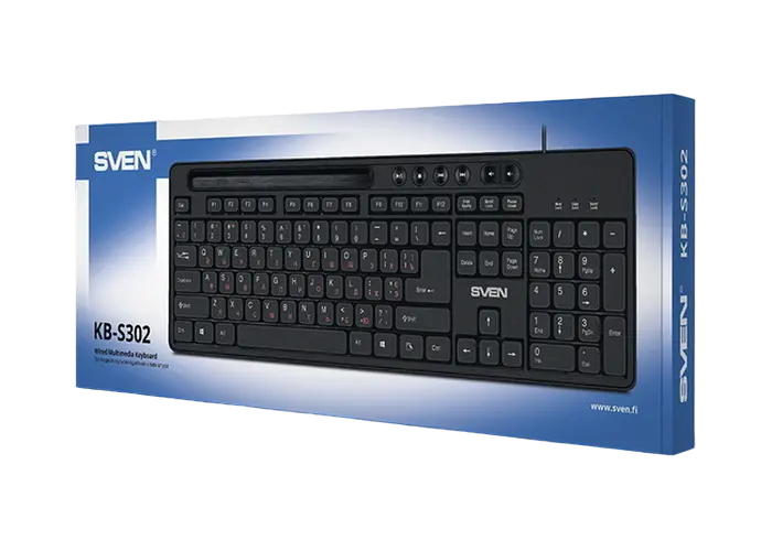 Клавиатура SVEN KB-S302 Мембрана Черный