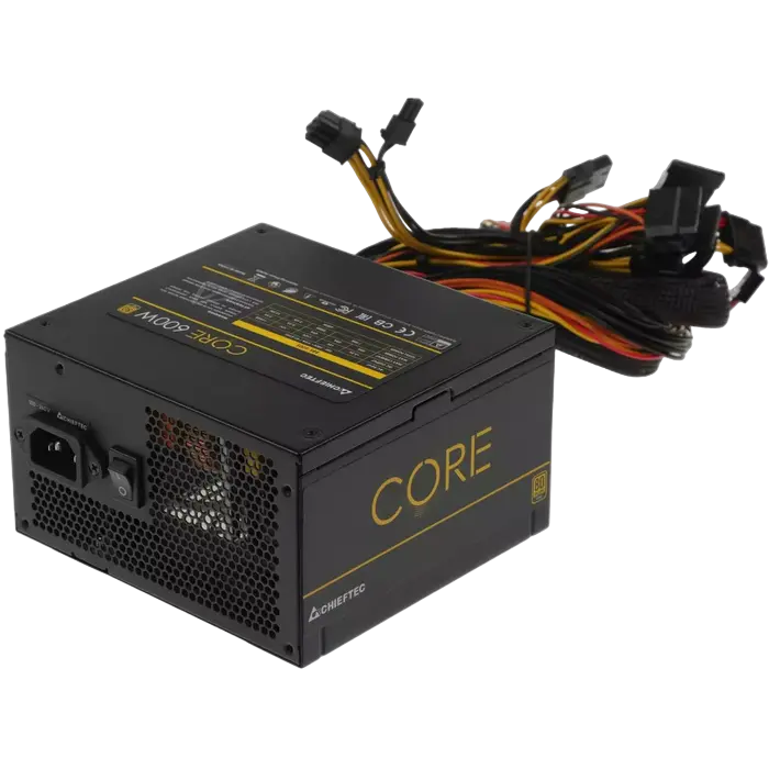 Tip Блок питания для компьютеров Chieftec BBS-600S Core Series ATX Черный