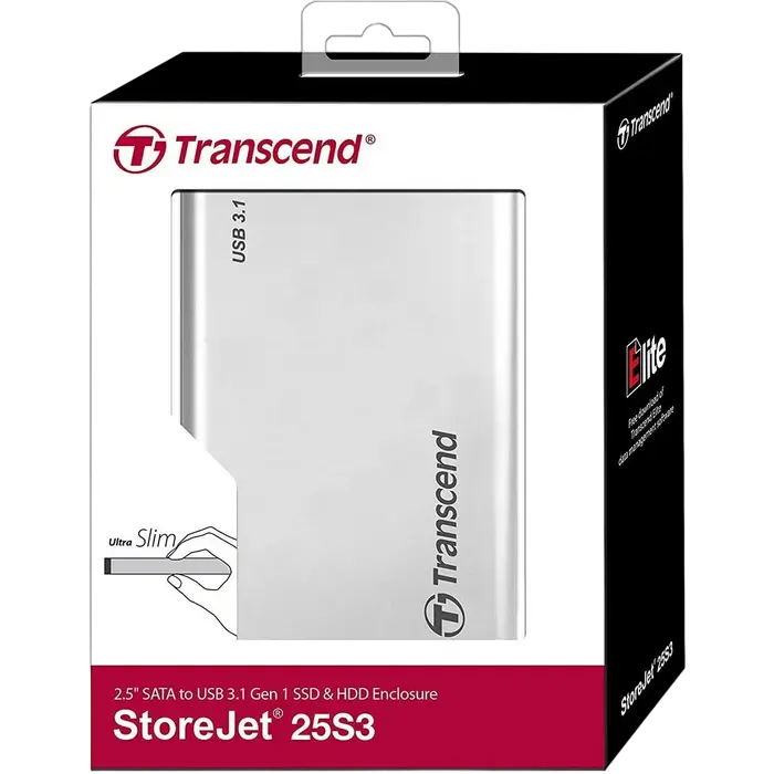 Внешний корпус Transcend TS0GSJ25S3 Серебристый