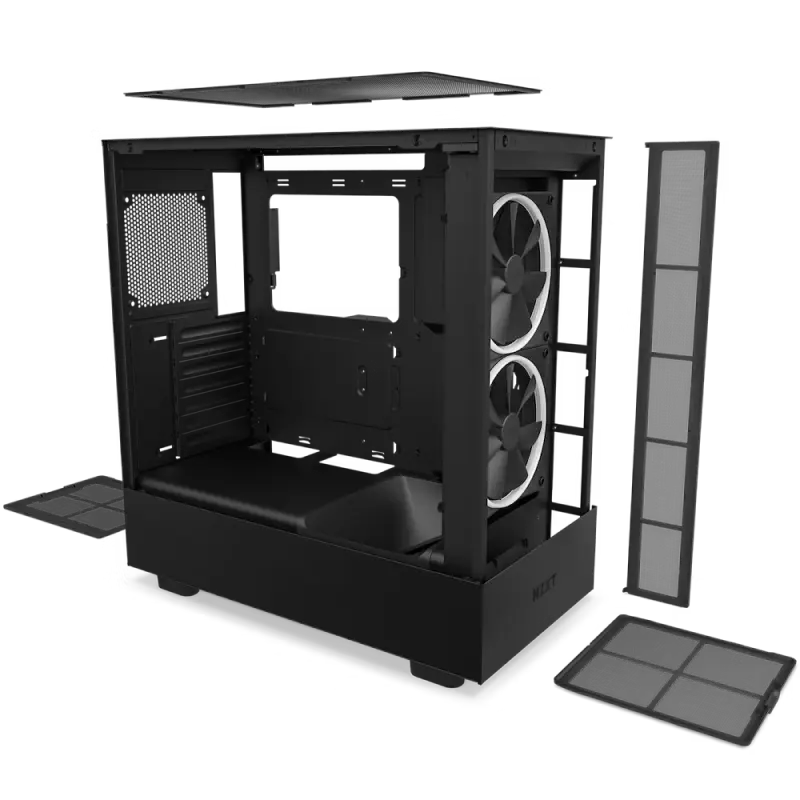 Carcasă PC NZXT H5 Elite Midi-Tower Negru
