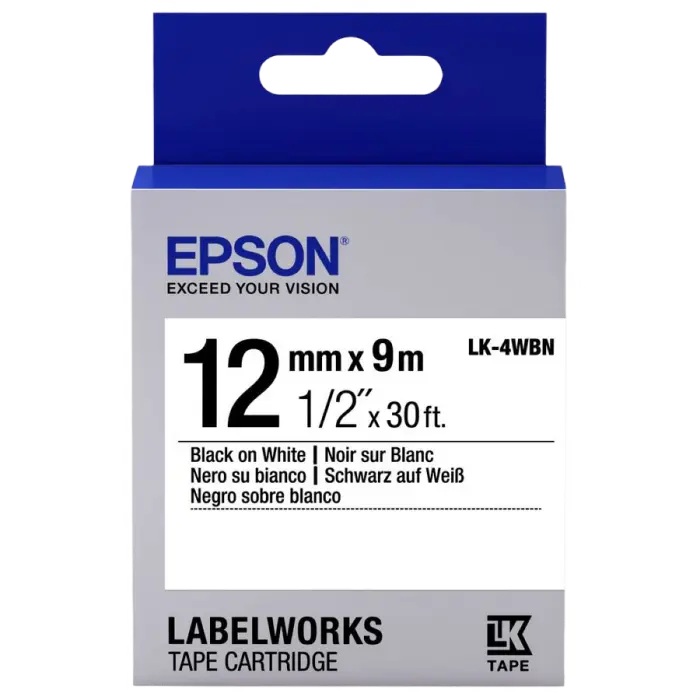 Картридж с лентой Epson LK-4WBN