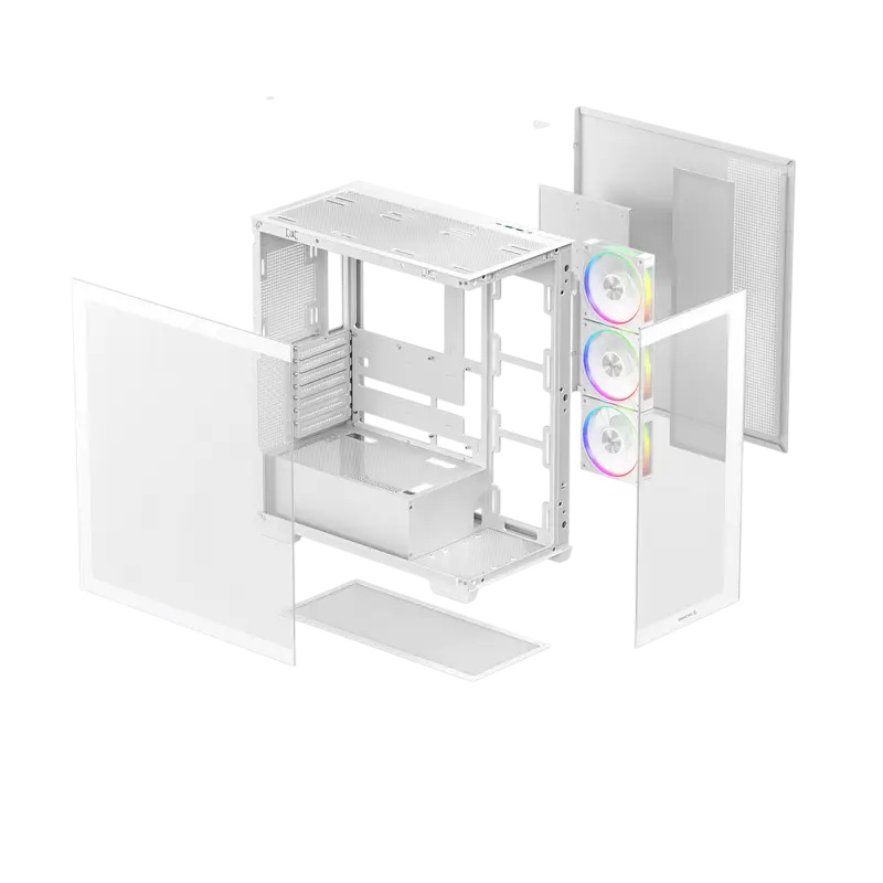 Компьютерный корпус Deepcool CG580 4F V2 Midi-Tower Белый