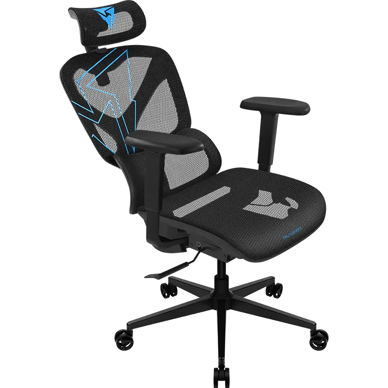 Офисное кресло ThunderX3 YTC Вентилируемая Сетка Черный | Синий