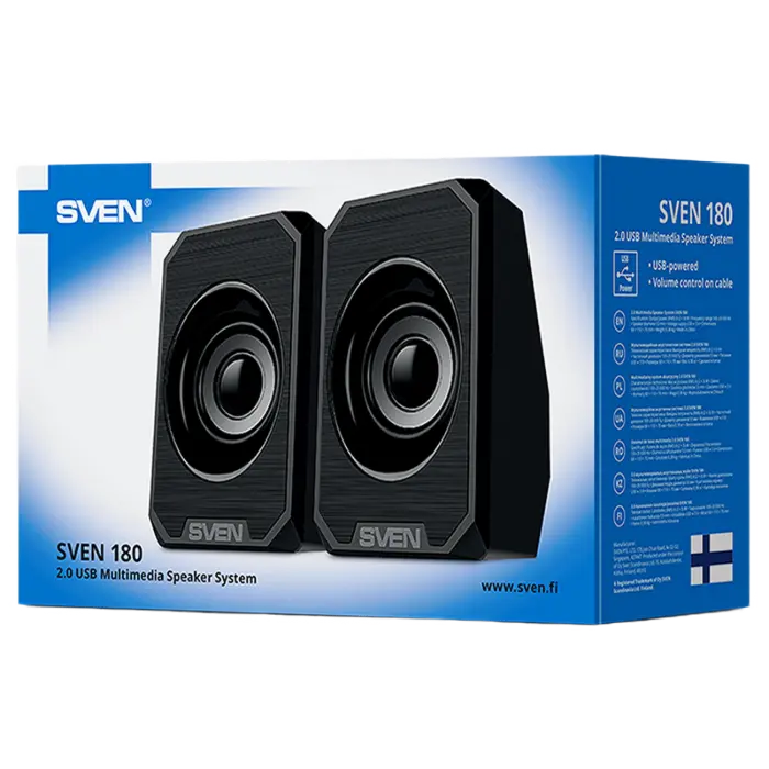 Компьютерные колонки SVEN 180 Черный