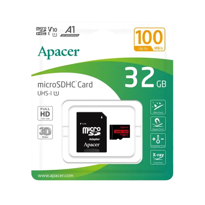 Карта памяти Apacer microSDHC UHS-I U1 Class 10 32ГБ