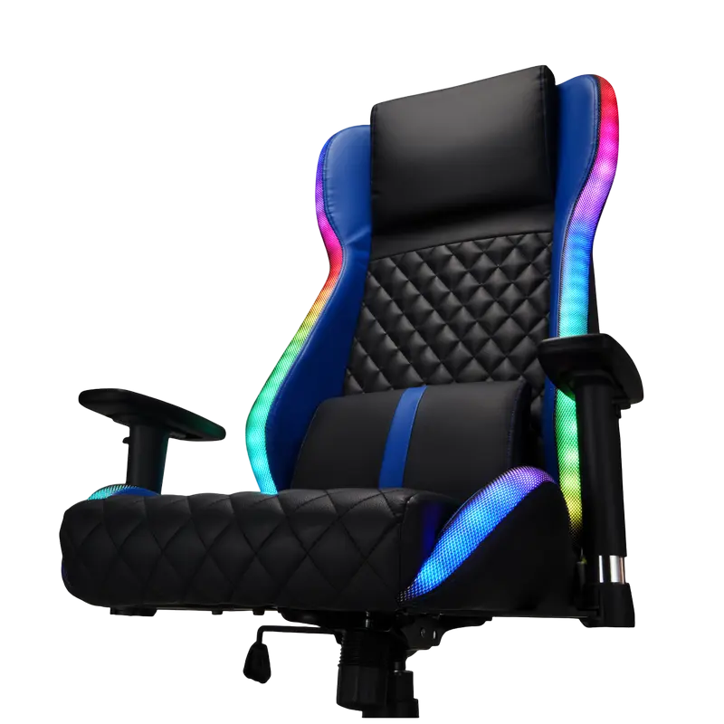 Игровое кресло Lumi CH09-7 Искусственная кожа Черный | Синий